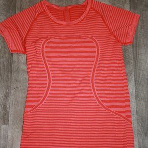 Lululemon Short Sleeve Orange Shirt